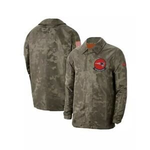 New England Patriots Nike 2019 Salute to Service Sideline Full-Snap Jacket Camo